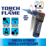 Dual Flame XXL Torch Lighter - 12 Pieces Per Retail Ready Display 25557 TORCH BLUE