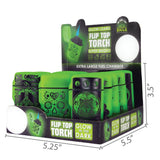 Glow in The Dark Flip Top Lighter - 15 Pieces Per Retail Ready Display 25627 SMOKEZILLA
