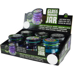 Glass Storage Jar with Clasp - 6 Pieces Per Retail Ready Display 25629 SMOKEZILLA