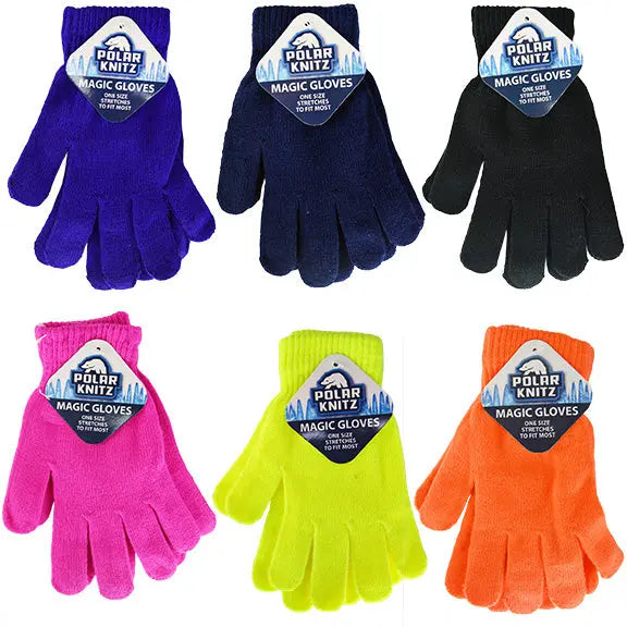 Winter Knit Hat Beanie and Glove Assortment Floor Display - 84 Pieces Per Retail Ready Display 88260 POLAR GEAR