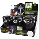Printed Lid Butt Bucket Ashtray with LED Light - 6 Per Retail Ready Display 25814 SMOKEZILLA