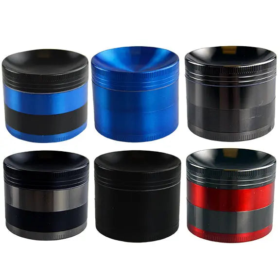 Metal 4 Piece Grinder with Concave Top 63Mm - 6 Pieces Per Retail Ready Display 25911 SMOKEZILLA