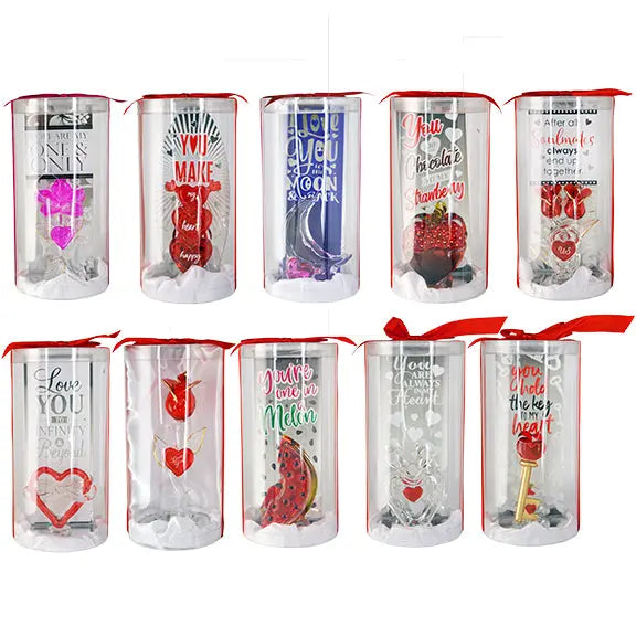 Valentine's Day Glass and Pillow Assortment Floor Display - 42 Pieces Per Retail Ready Display 88264 KIPP BROTHERS