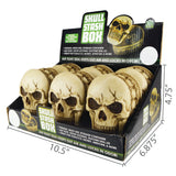 Skull Stash Box with Air Tight Seal - 6 Pieces Per Retail Ready Display 25979 SMOKEZILLA
