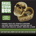 Skull Stash Box with Air Tight Seal - 6 Pieces Per Retail Ready Display 25979 SMOKEZILLA