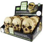 Skull Stash Box with Air Tight Seal - 6 Pieces Per Retail Ready Display 25979 SMOKEZILLA