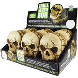 Skull Stash Box with Air Tight Seal - 6 Pieces Per Retail Ready Display 25979 SMOKEZILLA