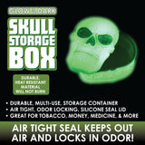 Glow in The Dark Skull Storage Box - 6 Pieces Per Retail Ready Display 26010 SMOKEZILLA