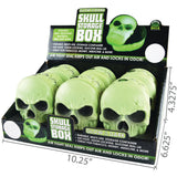 Glow in The Dark Skull Storage Box - 6 Pieces Per Retail Ready Display 26010 SMOKEZILLA