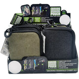 Canvas Smoking Pouch with Zipper  - 6 Pieces Per Retail Ready Display 26016 SMOKEZILLA