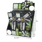 Metal Lighter Case Key Chain with Grinder - 6 Pieces Per Retail Ready Display 26044 SMOKEZILLA