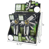 Metal Lighter Case Key Chain with Grinder - 6 Pieces Per Retail Ready Display 26044 SMOKEZILLA