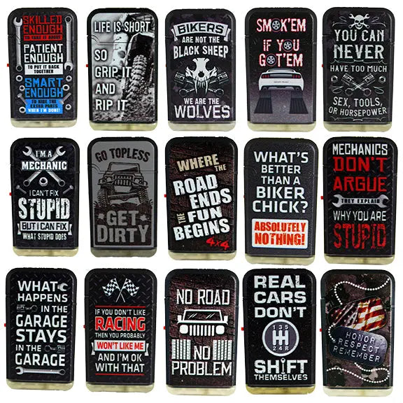 Gear Head Dual Torch Lighter - 15 Pieces Per Retail Ready Display 26076 SMOKEZILLA