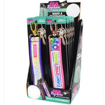 Heavy Fabric Printed Keychain - 12 Pieces Per Retail Ready Display 26134 NOVELTY INC