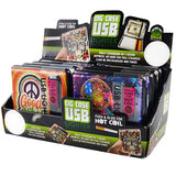Cigarette Case with USB Coil Lighter - 6 Pieces Per Retail Ready Display 26155 SMOKEZILLA