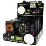 Metal Flip Top Pipe Lighter - 12 Pieces Per Retail Ready Display 26167 SMOKEZILLA