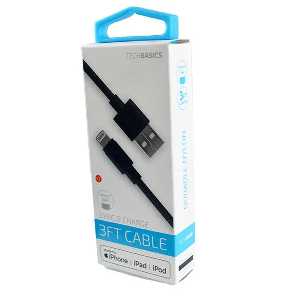 Charging Cable USB to Lightning 3FT- 12 Pieces Per Pack 26216 NOVELTY INC