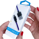 Charging Cable USB to Micro-USB 3FT - 12 Pieces Per Pack 26223 NOVELTY INC