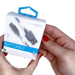 Charging Cable Tech Basics USB to USB-C 10FT - 5 Pieces Per Pack 26232 NOVELTY INC
