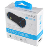 Car Charger with Dual USB / USB-C Ports 2.4 Amp -  5 Pieces Per Pack 26248 NOVELTY INC