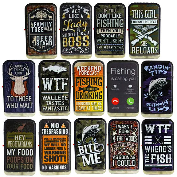 Hunt and Fish Dual Torch Lighter - 15 Pieces Per Retail Ready Display 26249 SMOKEZILLA