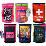 Neoprene Can and Bottle Cooler with Card Pocket - 6 Pieces Per Retail Ready Display 26453 POLAR GEAR