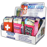 Neoprene Can and Bottle Cooler with Card Pocket - 6 Pieces Per Retail Ready Display 26453 POLAR GEAR