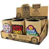 Neoprene Hemp Lined Can and Bottle Cooler - 6 Pieces Per Retail Ready Display 26459 POLAR GEAR