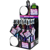 Thin Metallic Tube Lighter - 12 Pieces Per Retail Ready Display 26642 SMOKEZILLA