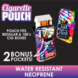 Neoprene Cigarette Pouch with Pocket - 8 Pieces Per Retail Ready Display 26659 SMOKEZILLA