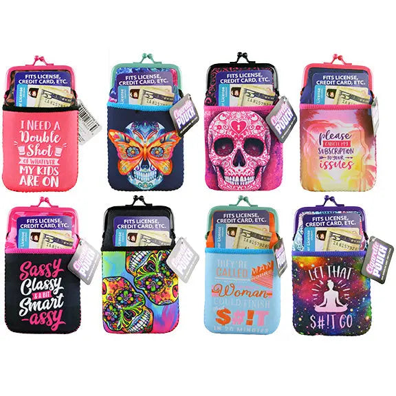 Neoprene Cigarette Pouch with Pocket - 8 Pieces Per Retail Ready Display 26663 SMOKEZILLA