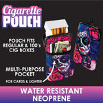 Neoprene Cigarette Pouch with Pocket - 8 Pieces Per Retail Ready Display 26667 SMOKEZILLA