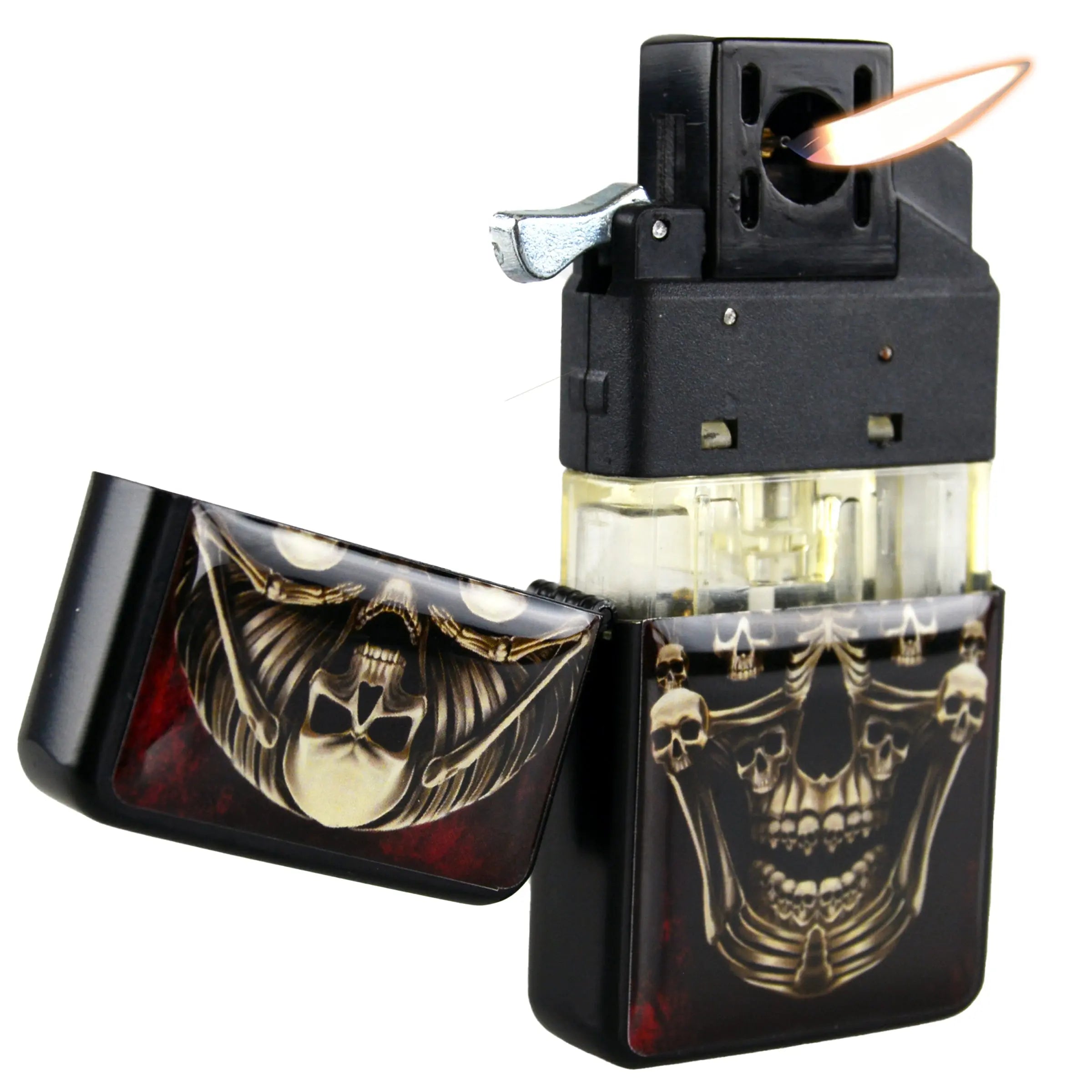 Metal Flip Top Pipe Torch Lighter - 12 Pieces Per Retail Ready Display 26669 SMOKEZILLA