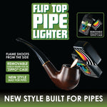 Metal Flip Top Pipe Torch Lighter - 12 Pieces Per Retail Ready Display 26669 SMOKEZILLA