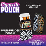 Neoprene Cigarette Pouch with Pocket - 8 Pieces Per Retail Ready Display 27803 SMOKEZILLA