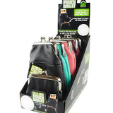 Leatherette Cigarette Pouch with Coin Wallet - 6 Pieces Per Retail Ready Display 27891 SMOKEZILLA