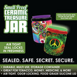 Smell Proof Ceramic Storage Jar - 6 Pieces Per Retail Ready Display 28229 SMOKEZILLA