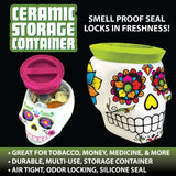 Ceramic Skull Storage Jar - 6 Pieces Per Retail Ready Display 28259 SMOKEZILLA