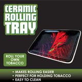 Ceramic Rolling Tray-  6 Pieces Per Retail Ready Display 28542 SMOKEZILLA