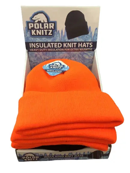 Winter Knit Hat Beanie and Glove Assortment Floor Display - 72 Pieces Per Retail Ready Display 88367 POLAR GEAR