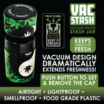 Smell Proof Vacuum Storage Jar - 6 Pieces Per Retail Ready Display 30007 SPICY ZILLA