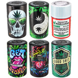 Smell Proof Vacuum Storage Jar - 6 Pieces Per Retail Ready Display 30007 SPICY ZILLA