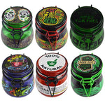 Smell Proof Glass Storage Jar with Metal Clasp - 6 Pieces Per Retail Ready Display 30012 SPICY ZILLA
