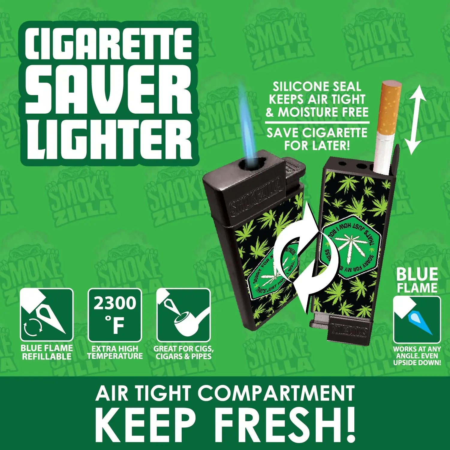 Torch Lighter Cigarette Saver - 12 Pieces Per Retail Ready Display 30019 SPICY ZILLA