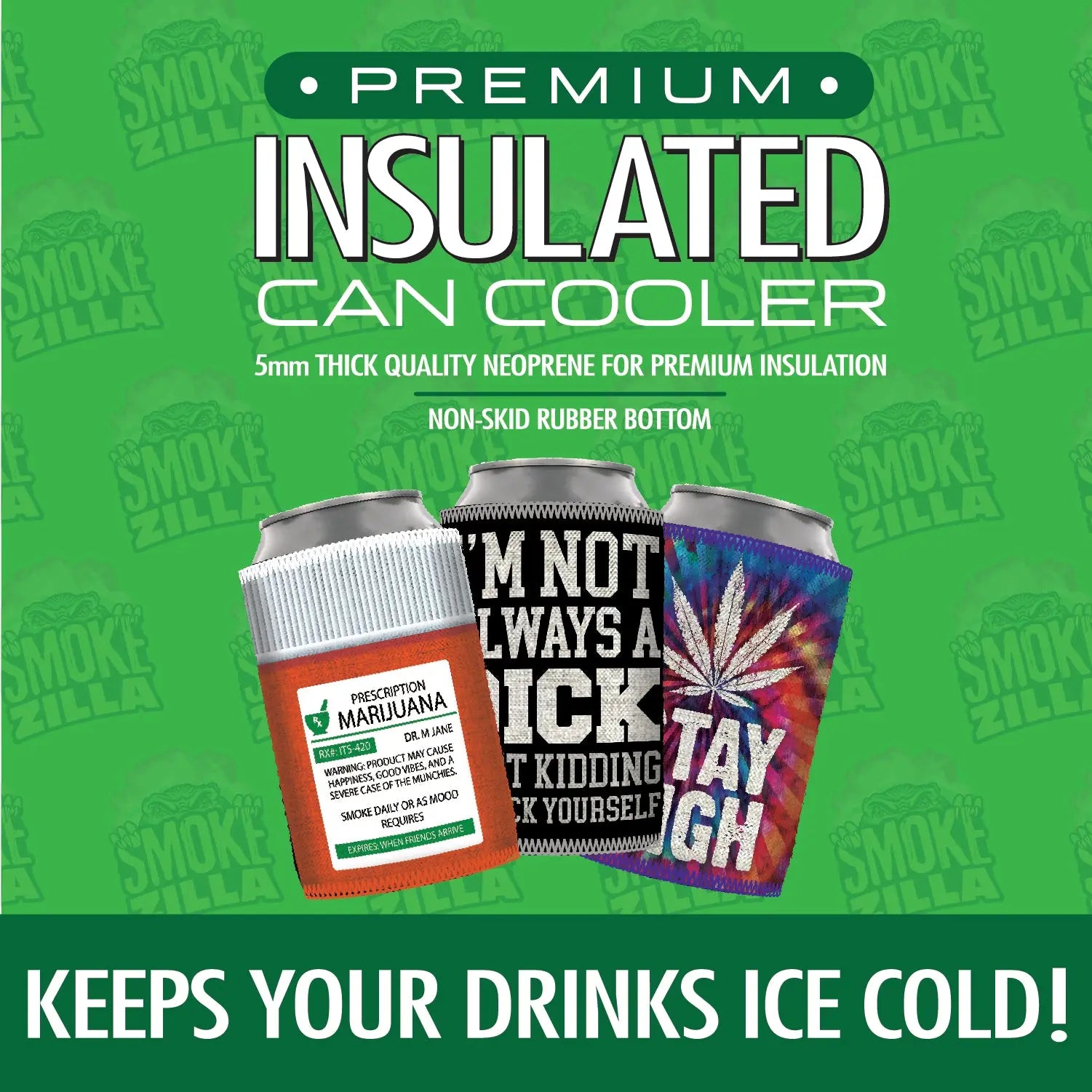 Neoprene Can and Bottle Cooler - 12 Pieces Per Retail Ready Display 30020 POLAR GEAR