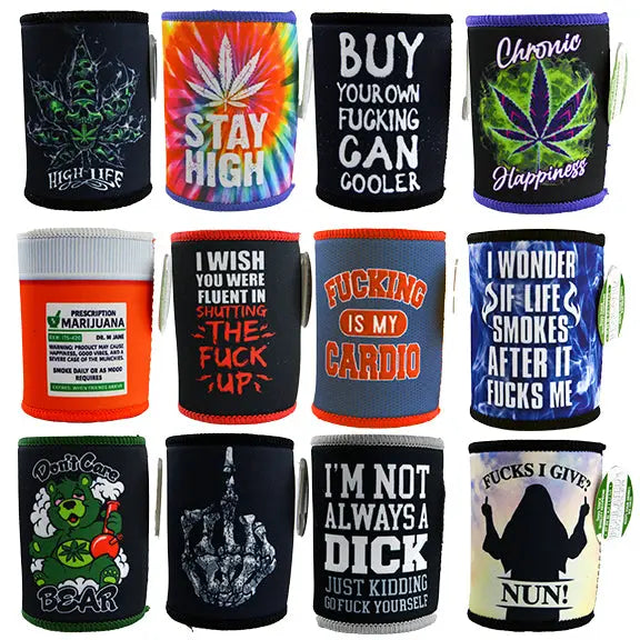 Neoprene Can and Bottle Cooler - 12 Pieces Per Retail Ready Display 30020 POLAR GEAR