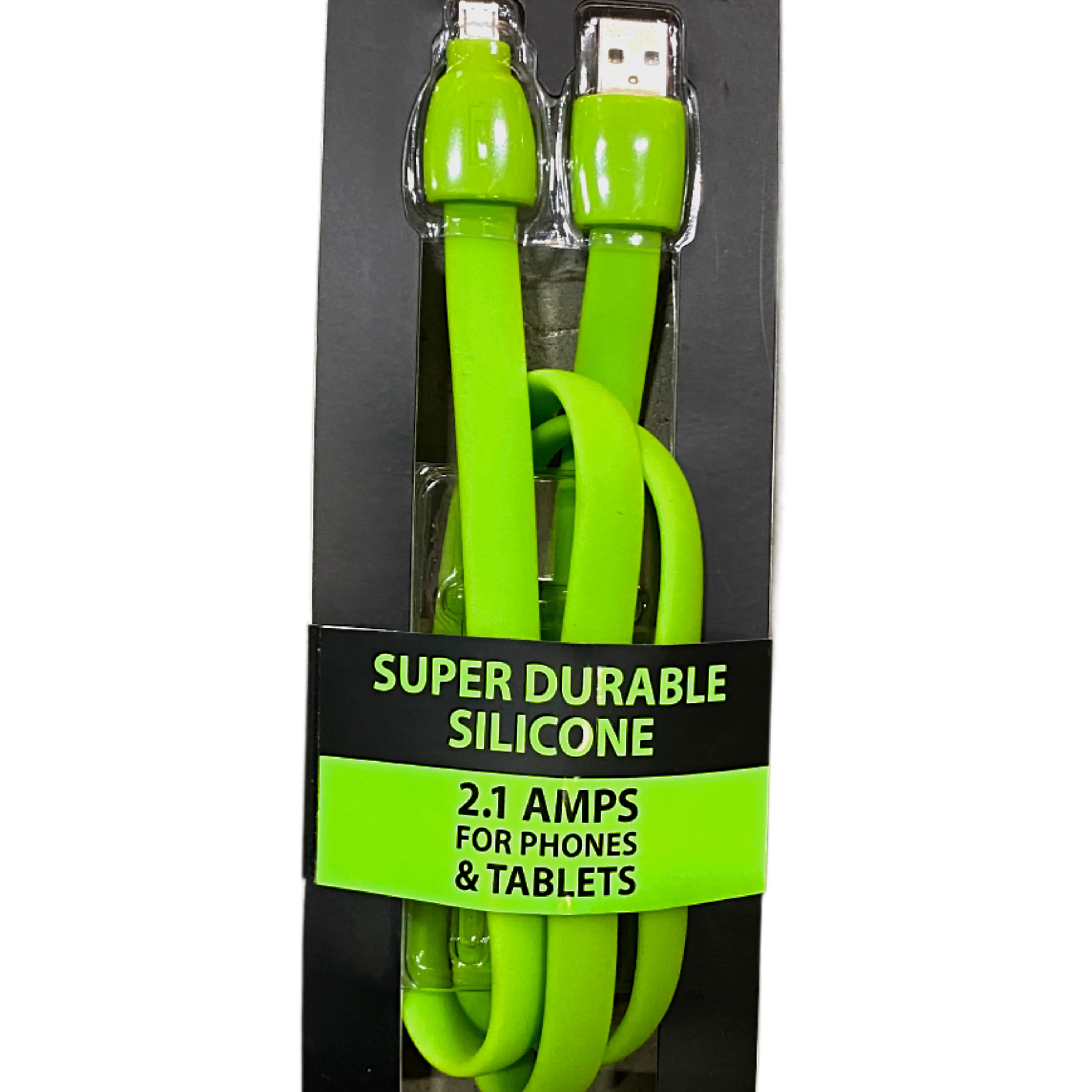 Charging Cable XL Silicone USB to Micro-USB 3FT - 6 Pieces Per Pack 40080 GADGET GEAR