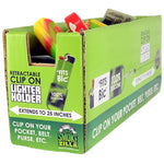 Silicone Lighter Holder with Retractable Cord - 18 Pieces Per Retail Ready Display 40316 SMOKEZILLA