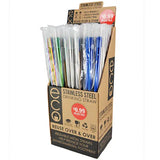 Stainless-Steel Metal Straw with Rubber Tip - 50 Pieces Per Retail Ready Display 40345 POLAR GEAR