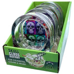 Glass Ashtray in Skull Shaped Design - 4 Pieces Per Retail Ready Display 40932 SMOKEZILLA
